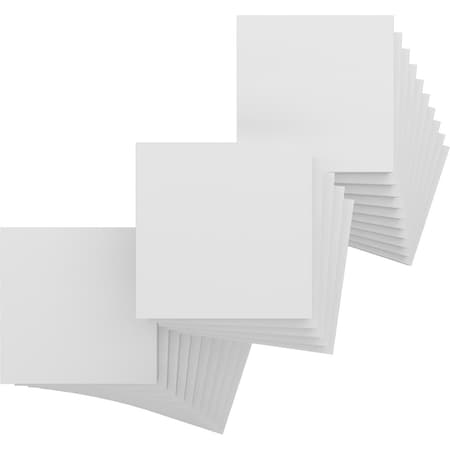 Ekena Millwork 7 3/4W x 7 3/4H x 3/4T PVC Hobby Boards, Unfinished, 25PK HBP08X08X750DUN